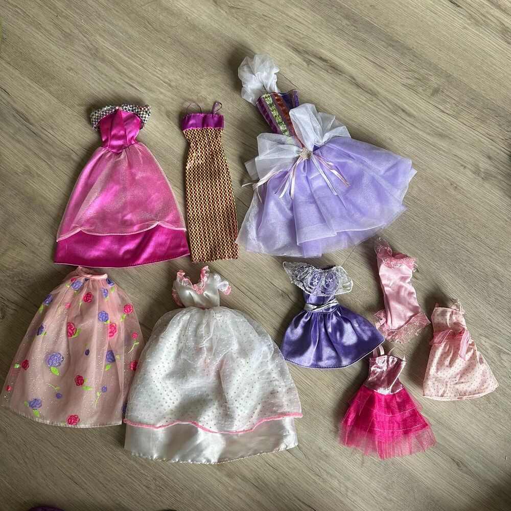 Vintage Barbie Gowns 9 Piece Lot
